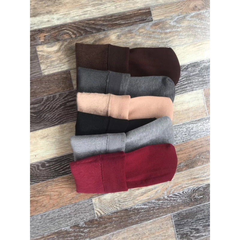 5 Pares de Meias Térmicas de Veludo Cashmere