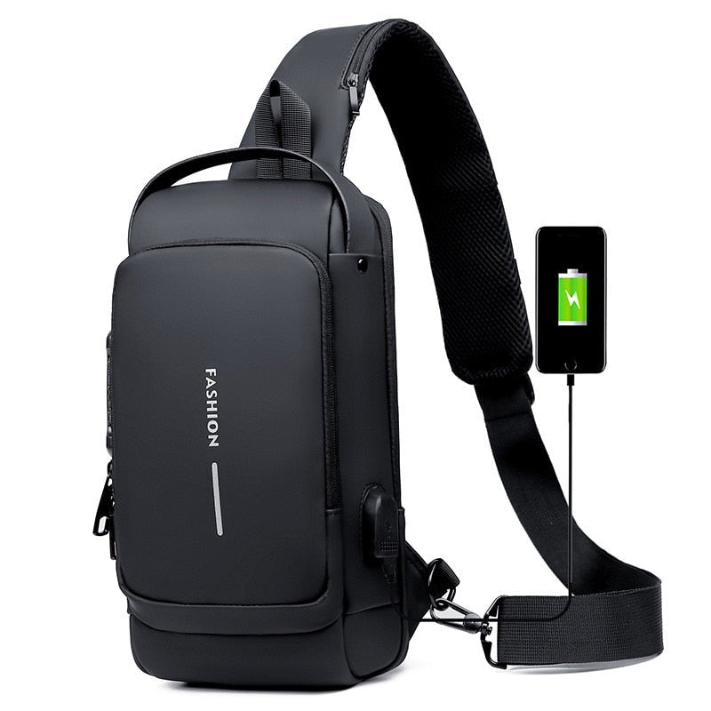 Mochila ProFashion - Anti-furto e com adaptador de Powerbank embutido (Unissex)